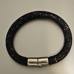 Authentic Swarovski Stardust Black Mesh Bracelet